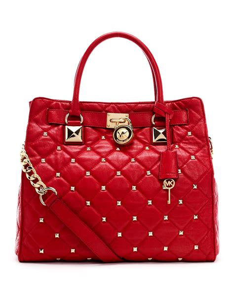 michael kors red tote|michael kors red shoulder bag.